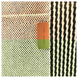 Hermès-Hermès Toto Bag in Canvas-Black,White