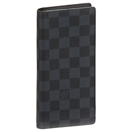 Louis Vuitton-Louis Vuitton Black Damier Cobalt Brazza-Black,Blue,Other