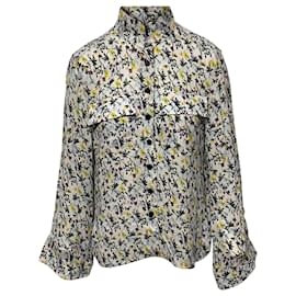Chloé-Chloe Floral Blouse in Multicolor Viscose-Other,Python print