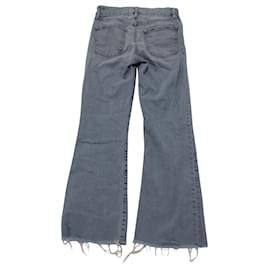 Frame Denim-Frame Le Crop Mini Boot Jeans in Blue Cotton-Blue,Light blue