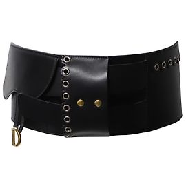 Marsupio Saddle Dior in pelle di agnello nera Nero