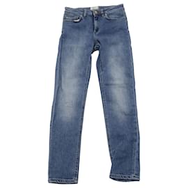 Autre Marque-Acne Studios Jeans mit mittelhohem Bund aus blauer Baumwolle-Blau