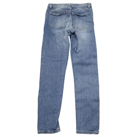 Autre Marque-Acne Studios Jeans mit mittelhohem Bund aus blauer Baumwolle-Blau