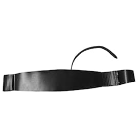 Isabel Marant-Isabel Marant Cajou Waist Belt in Black Calfskin Leather-Black