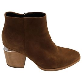 Alexander Wang Gabi Boots in Brown Suede Brown