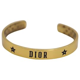 Dior-Bracelet manchette Christian Dior Brass Revolution en métal doré-Doré,Métallisé