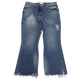 Frame Denim Frame Le Sylvie High Rise Kick Bootcut Jeans en algodón azul Azul