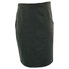 Armani-Armani Pencil Skirt in Green Wool-Green