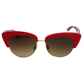 Dolce & Gabbana-Dolce & Gabbana DG 4277 Sonnenbrille aus rotem Metall-Rot