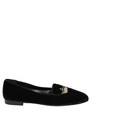 Mocassins Church's Sovereign en Velours Noir Noir