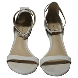 Sophia webster-Sophia Webster Ankle Strap Sandals in Ivory Leather-White,Cream
