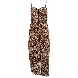 Nanushka Abir Kleid aus Viskose mit Leopardenmuster Andere