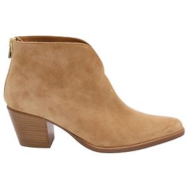 Vince Havana Notch Ankle Boots in Beige Suede Beige