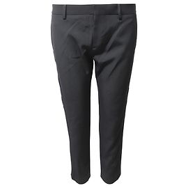 Saint Laurent Calça Cropped em Lã Preta Preto