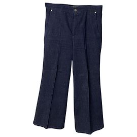 Isabel Marant Jeans Flare em algodão azul Azul