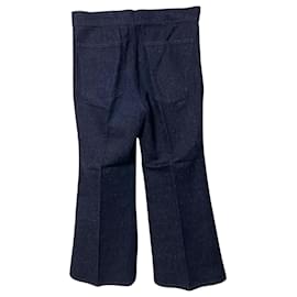 Isabel Marant-Isabel Marant Flare Jeans in Blue Cotton-Blue
