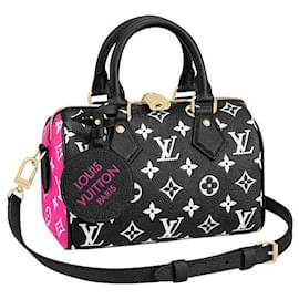 Louis Vuitton-Bandoulière LV Speedy 20 Cuir-Multicolore