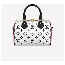 Louis Vuitton-Bandoulière LV Speedy 20 Cuir-Multicolore