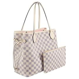 Louis Vuitton-Bolsa LV Neverfull MM Damier-Bege