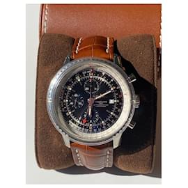 Breitling-AUTHENTIC BREITLING NAVITIMER WORLD CHRONO AUTO-Black