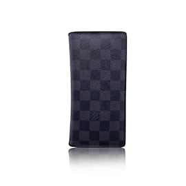 Louis Vuitton-Damier Graphite Canvas Long Brazza Continental Wallet-Grey