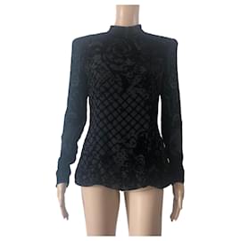 Balmain pour H&M Black Balmain x H&M top Black