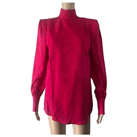Balmain pour H&M Blusa in seta rosa Balmain x H&M Rosa