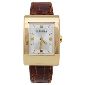 Boucheron Watch, "Reflection-Icarus", yellow gold, cuir. Other