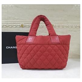 Chanel-Coco Cocoon puffer bag tote-Dark red