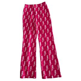 Miu Miu Hose, Gamaschen Pink Weiß