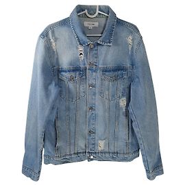 Soulland Jeansjacke Blau Baumwolle Größe S Blau