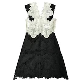 Sandro Spitzenkleid Weiß