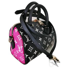 Louis Vuitton-Louis Vuitton speedy Bandouliere 20 Bag-Black,Pink,White