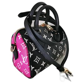 Louis Vuitton-Louis Vuitton speedy Bandouliere 20 Borsa-Nero,Rosa,Bianco