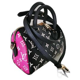 Louis Vuitton SPEEDY BANDOULIÈRE 20 BAG Noir Rose Blanc