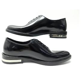 Givenchy-NEW GIVENCHY SHOES 14M8008810 40 BLACK PATENT LEATHER ORANGE SHOES-Black