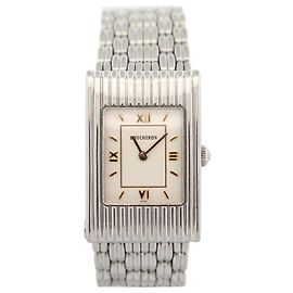 BOUCHERON REFLECT RELÓGIO PEQUENO 32 MM QUARTZ +3 PULSEIRAS + CAIXA DE RELÓGIO Prata