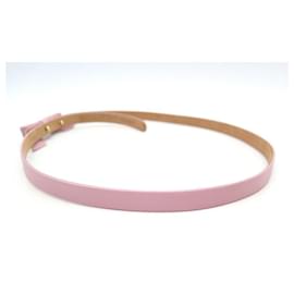 Louis Vuitton-NEW LOUIS VUITTON BELT PINK KNOT PM IN LEATHER 80 CM NEW PINK LEATHER BELT-Pink