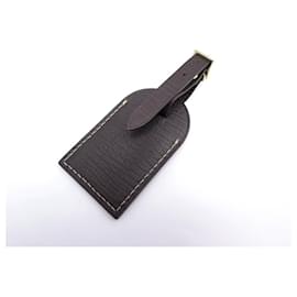 Louis Vuitton-NEW LOUIS VUITTON ADDRESS HOLDER IN BROWN LEATHER FOR KEEPALL HOLDER TRAVEL BAG-Brown