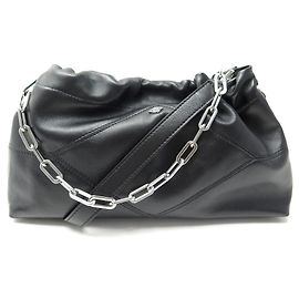 NOVA BOLSA BA&SH JUNHO 2H21BOLSA DE MÃO TRANSVERSAL DE COURO GRAINADO CFUN Preto