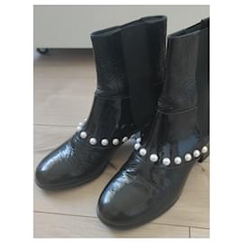 Chanel-Botas de tornozelo-Preto