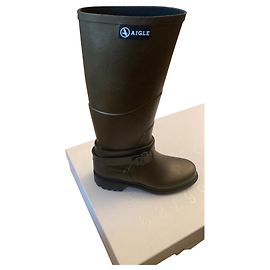 Aigle Chunky sole khaki rubber boot Khaki