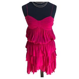 Rüschenkleid von Isabel Marant Fuschia