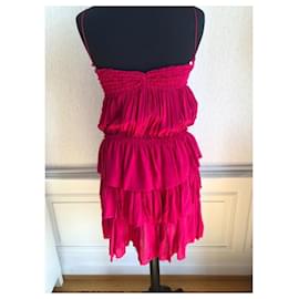 Isabel Marant-Rüschenkleid von Isabel Marant-Fuschia