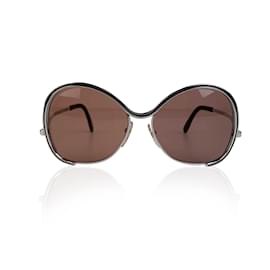 Autre Marque-Rares lunettes de soleil vintage en métal argenté Mod. 431 55/13 130MM-Argenté