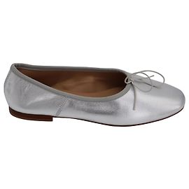 Sapatilhas Mansur Gavriel Dream em couro de cordeiro prateado Prata