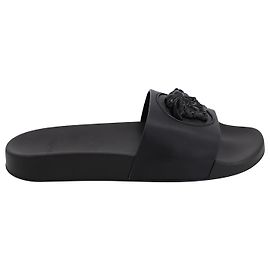 Ciabatte Versace Le Medusa in Pelle Nera Nero