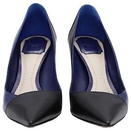 Dior-Dior Songe Cap Toe Pump in Blue Leather-Other