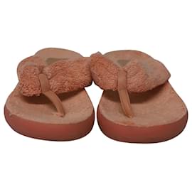 Ancient Greek Sandals-Ancient Greek Sandals Charisma Terry Flip-Flops in Pink Leather -Pink