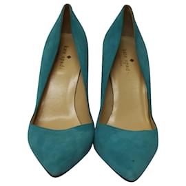 Kate Spade-Zapatos de salón Kate Spade Vivian en ante azul-Azul